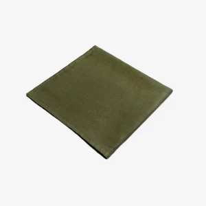Olive Linen Sateen Napkins - Set of 4