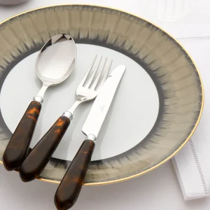 Omega Tortoiseshell 4-Piece Cutlery Set