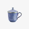 Oriente Italiano Mug with Lid Pervinca