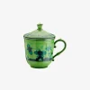 Oriente Italiano Mug with Lid Malachite