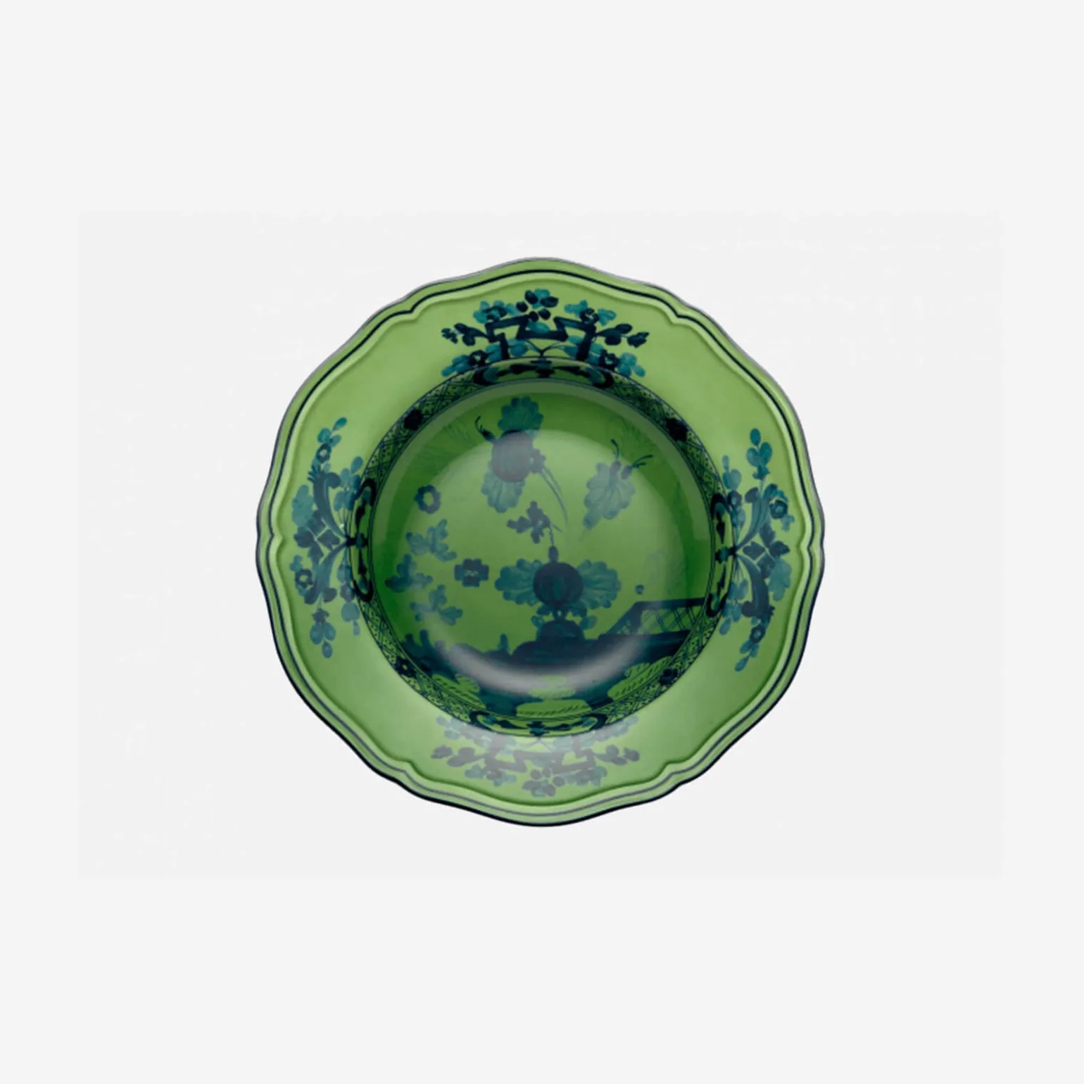 oriente_italiano_soup_pla_0-2.webp Oriente Italiano Soup Plate Malachite - Set of 2