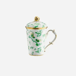 Oro di Doccia Mug with Lid Jade