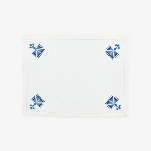 Ottoman Carnation Placemat - Blue