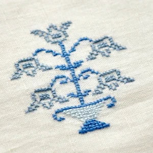 Ottoman Hand-embroidered Tablecloth - Blue