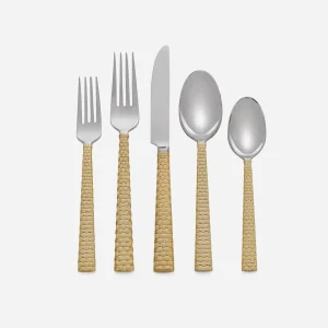 Palm Gold 5-Piece Cutlery Set