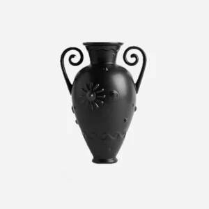 Pantheon Orpheus Amphora Vase Black