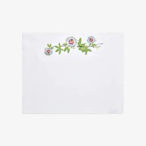 Passion Flower Embroidered Placemat
