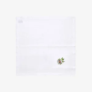 Passion Flower Embroidered Napkin