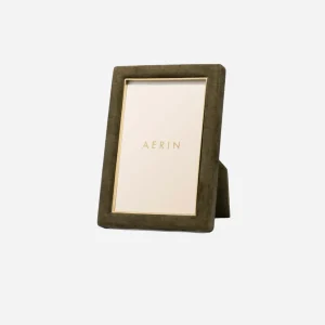 Piero Suede Frame 4x6 - Juniper