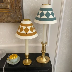 Pilatos Hand-Painted Candle Shade Sage