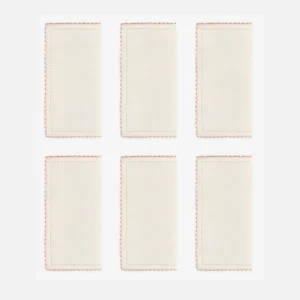 Piquillos Pink Cocktail Napkin - Set of 6