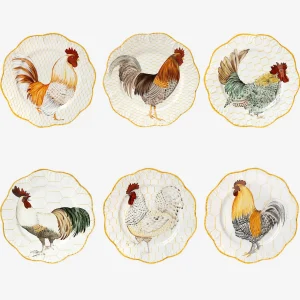 Plumes Soup Plates - Set of 6