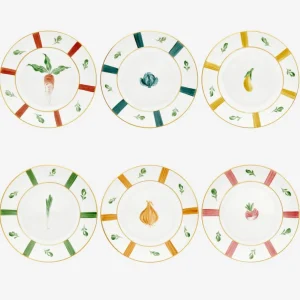 Potager du Roi Dessert Plate - Set of 6