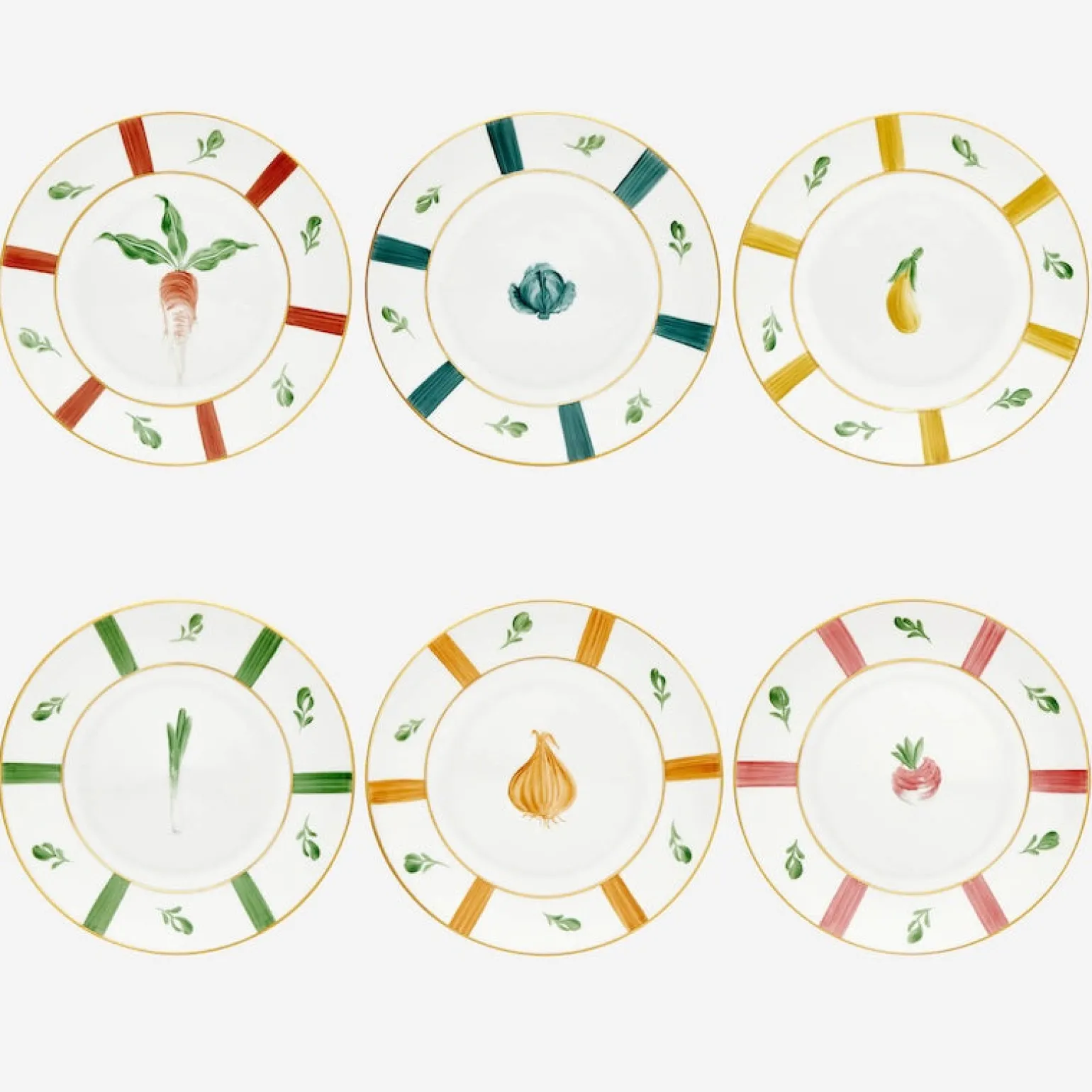 Potager du Roi Dessert Plate - Set of 6