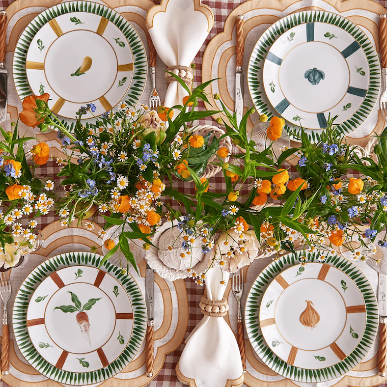 Potager du Roi Dessert Plate - Set of 6