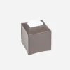 Ready Leather Tissue Holder Stone