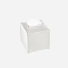 Ready Leather Tissue Holder Off White