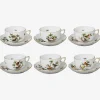 Rothschild Bird Teacup & Saucer - Set of 6