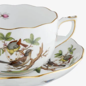 Rothschild Bird Teacup & Saucer - Set of 6