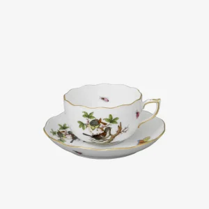 Rothschild Bird Teacup & Saucer - Set of 6