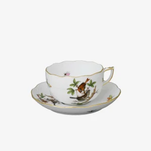 Rothschild Bird Teacup & Saucer - Set of 6