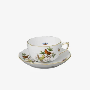 Rothschild Bird Teacup & Saucer - Set of 6