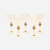 Salviati Venetian Renaissance Revival Wine Glasses  - Set of 5