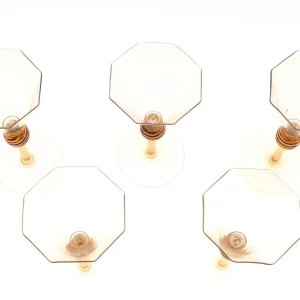 Salviati Venetian Renaissance Revival Wine Glasses  - Set of 5