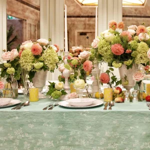 S&Bee Celadon Tablecloth