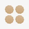 Scallop Coaster Sand - Set of 4