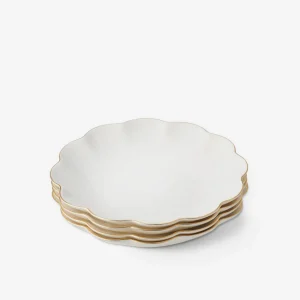 Scalloped Appetiser Plate - Set of 4