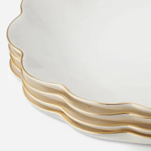 Scalloped Appetiser Plate - Set of 4