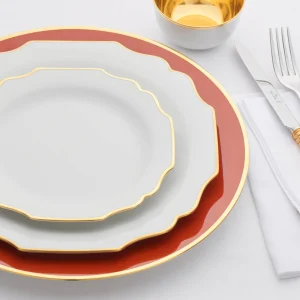 Schubert Bread Plate Burnt Orange