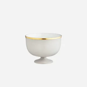 Schubert Footed Light Grey Dessert Bowl