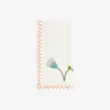 Serendipity Embroidered Napkin - Emerald