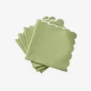 Set of Four Savannah Gardens Green Napkins