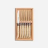 Set of Six Laguiole Steak Knives Ivoirine