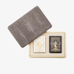 Shagreen Card Case - Chocolate