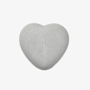Shagreen Heart Box Dove