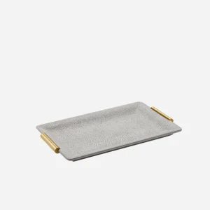 Shagreen Vanity Tray Dove
