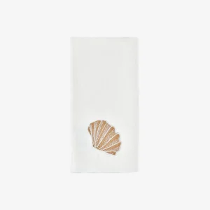 Shell Embroidered Napkin