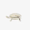 Silver and Gold Vermeil Turtle Salt Cellar with Spoon