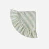 Sirkus Stripe Frill Round Tablecloth Pistachio