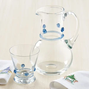 Soft Blue Rosettes Pitcher