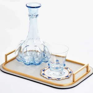 Soft Blue Rosettes Tumbler