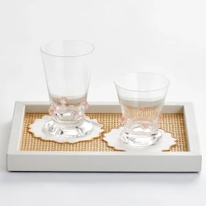 Soft Pink Rosettes High Tumbler
