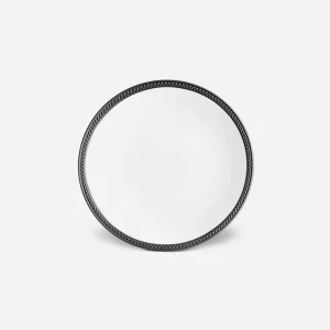 Soie Tressée Black Dessert Plate