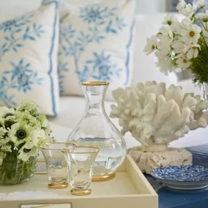 Sophia Gold Rimmed Carafe