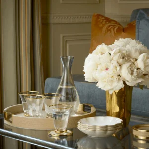 Sophia Gold Rimmed Tumblers - Set of 4