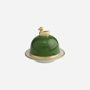 Sous Le Soleil Empire Green Butter Dish